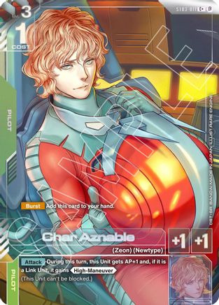 Char Aznable (C+) (ST03-011) - Edition Beta Holofoil