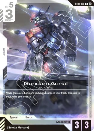 Gundam Aerial (GD01-070) - Edition Beta Holofoil