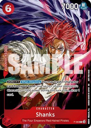 Shanks (Event Pack Vol. 6) (P-083) - One Piece Promotion Cards Foil