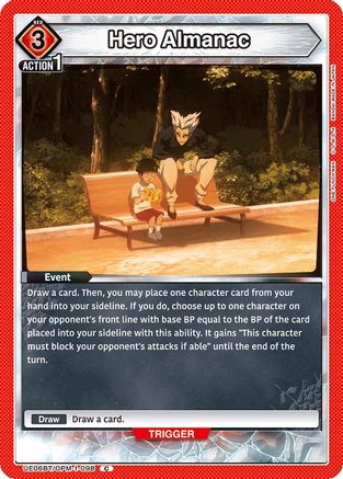 Hero Almanac (UE06BT/OPM-1-098) - UE06BT One Punch Man