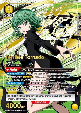 Terrible Tornado (015) (SR**) (UE06BT/OPM-1-015) - UE06BT One Punch Man Foil