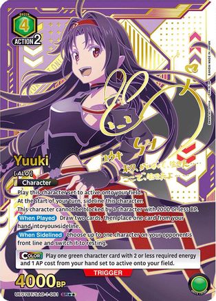 Yuuki (081) (SR**) (UE07BT/SAO-1-081) - UE07BT Sword Art Online Foil