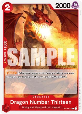 Dragon Number Thirteen (OP10-012) - Royal Blood Release Event Cards