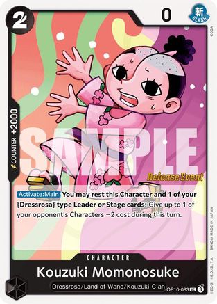 Kouzuki Momonosuke (083) (OP10-083) - Royal Blood Release Event Cards