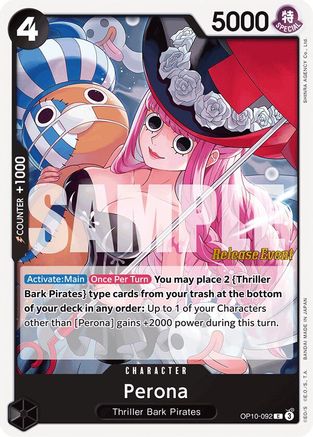 Perona (092) (OP10-092) - Royal Blood Release Event Cards