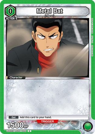 Metal Bat (042) (Box Topper Foil) (UE06BT/OPM-1-042) - UE06BT One Punch Man Foil