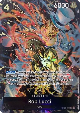 Rob Lucci (Illustration Box EX) (OP05-093) - One Piece Promotion Cards Foil