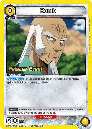 Bomb (001) (UEPR/OPM-1-001) - UE06BT One Punch Man Release Event Cards