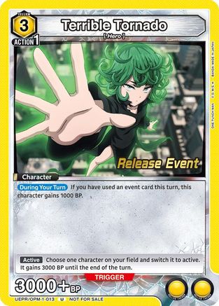 Terrible Tornado (013) (UEPR/OPM-1-013) - UE06BT One Punch Man Release Event Cards