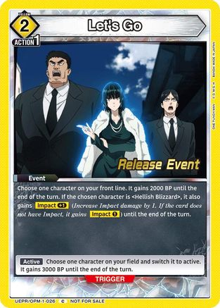 Let's Go (UEPR/OPM-1-026) - UE06BT One Punch Man Release Event Cards