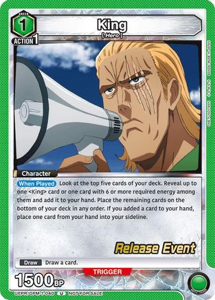 King (040) (UEPR/OPM-1-040) - UE06BT One Punch Man Release Event Cards
