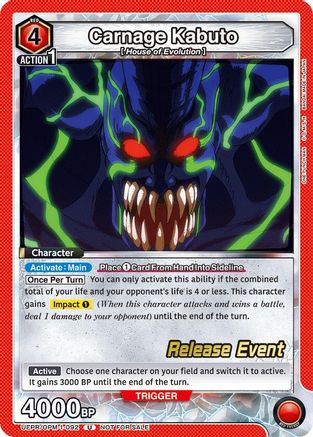 Carnage Kabuto (UEPR/OPM-1-092) - UE06BT One Punch Man Release Event Cards