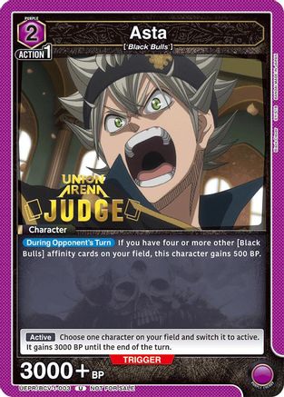 Asta (Judge Pack) (UEPR/BCV-1-003) - Union Arena Promotion Cards Foil