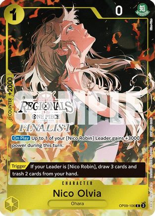 Nico Olvia (Regional Finalist Card Set 2025 Vol.1) (OP09-106) - One Piece Promotion Cards Foil