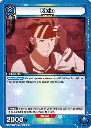 Klein (UE07ST/SAO-1-042) - UE07ST Sword Art Online Starter Deck