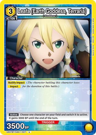 Leafa (Earth Goddess, Terraria) (027) (UE07BT/SAO-1-027) - UE07BT Sword Art Online