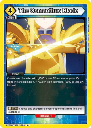 The Osmanthus Blade (UE07BT/SAO-1-030) - UE07BT Sword Art Online Foil