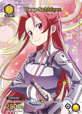 Tiese Schtrinen (U*) (UE07BT/SAO-1-003) - UE07BT Sword Art Online Foil
