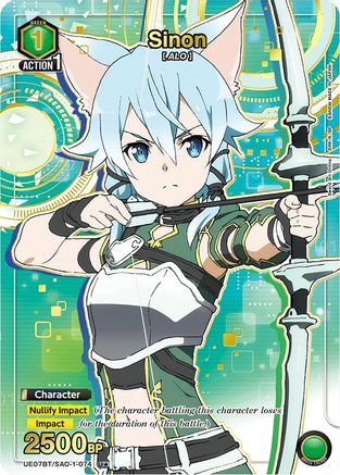 Sinon (074) (U*) (UE07BT/SAO-1-074) - UE07BT Sword Art Online Foil