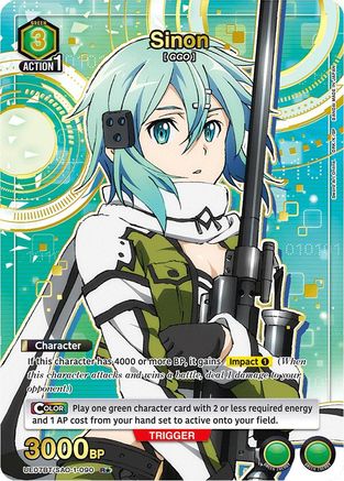 Sinon (090) (R*) (UE07BT/SAO-1-090) - UE07BT Sword Art Online Foil