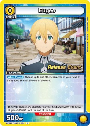 Eugeo (004) (UE07BT/SAO-1-004) - UE07BT Sword Art Online Release Event Cards
