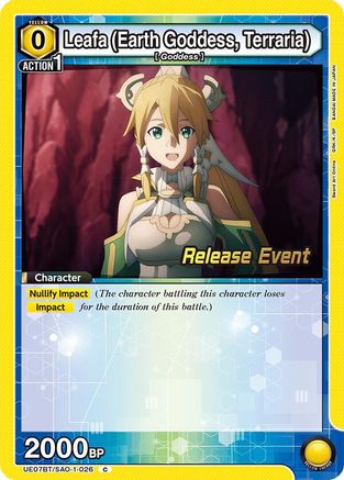 Leafa (Earth Goddess, Terraria) (026) (UE07BT/SAO-1-026) - UE07BT Sword Art Online Release Event Cards