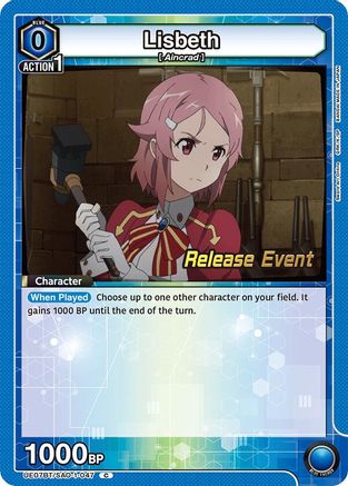 Lisbeth (047) (UE07BT/SAO-1-047) - UE07BT Sword Art Online Release Event Cards