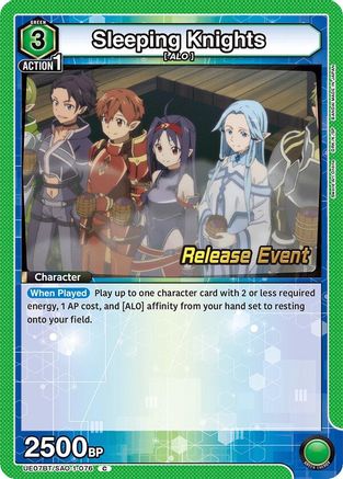 Sleeping Knights (UE07BT/SAO-1-076) - UE07BT Sword Art Online Release Event Cards