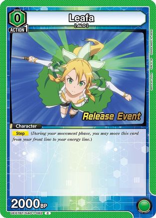 Leafa (082) (UE07BT/SAO-1-082) - UE07BT Sword Art Online Release Event Cards