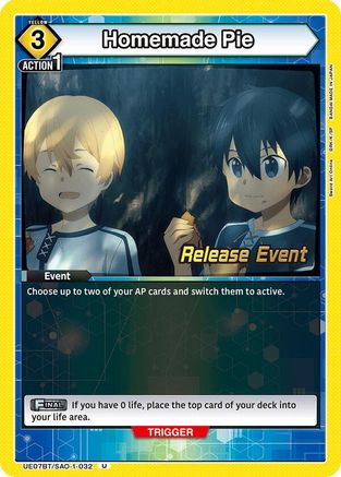 Homemade Pie (UE07BT/SAO-1-032) - UE07BT Sword Art Online Release Event Cards