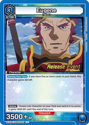 Eugene (UE07BT/SAO-1-057) - UE07BT Sword Art Online Release Event Cards