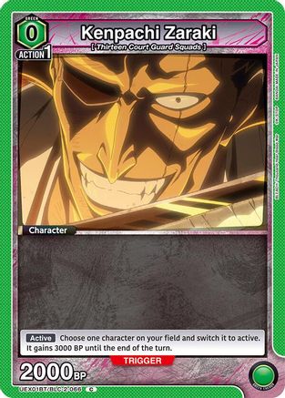 Kenpachi Zaraki (Box Topper Foil) (UEX01BT/BLC-2-066) - UEX01BT BLEACH ThousandYear Blood War Vol2 Foil