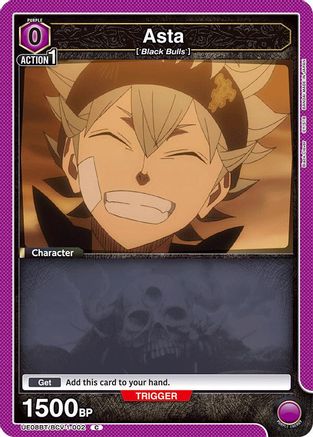 Asta (002) (Box Topper Foil) (UE08BT/BCV-1-002) - UE08BT Black Clover Foil