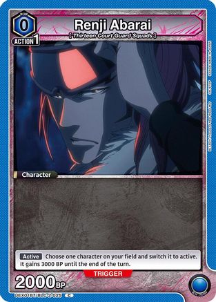 Renji Abarai (025) (UEX01BT/BLC-2-025) - UEX01BT BLEACH ThousandYear Blood War Vol2