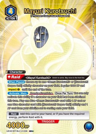 Mayuri Kurotsuchi (038) (SR*) (UEX01BT/BLC-2-038) - UEX01BT BLEACH ThousandYear Blood War Vol2 Foil