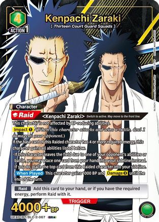 Kenpachi Zaraki (067) (SR*) (UEX01BT/BLC-2-067) - UEX01BT BLEACH ThousandYear Blood War Vol2 Foil