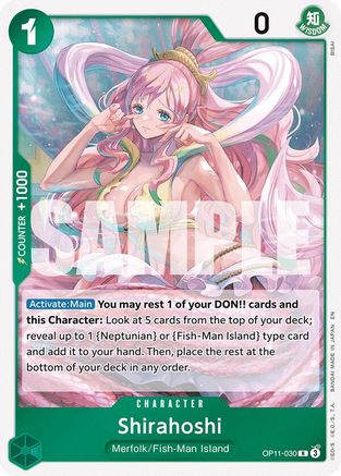 Shirahoshi (030) (OP11-030) - A Fist of Divine Speed Foil