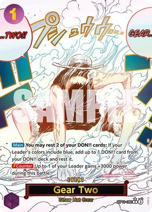 Gear Two (Alternate Art) (OP11-080) - A Fist of Divine Speed Foil