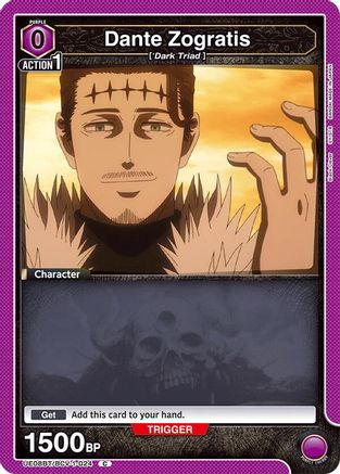 Dante Zogratis (024) (UE08BT/BCV-1-024) - UE08BT Black Clover