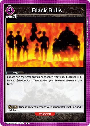 Black Bulls (UE08BT/BCV-1-031) - UE08BT Black Clover Foil