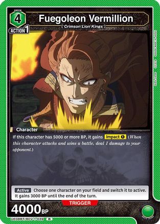 Fuegoleon Vermillion (UE08BT/BCV-1-039) - UE08BT Black Clover Foil