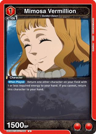 Mimosa Vermillion (091) (UE08BT/BCV-1-091) - UE08BT Black Clover