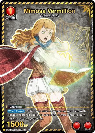 Mimosa Vermillion (091) (U*) (UE08BT/BCV-1-091) - UE08BT Black Clover Foil