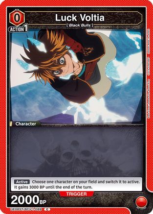 Luck Voltia (UE08ST/BCV-1-089) - UE08ST Black Clover Starter Deck