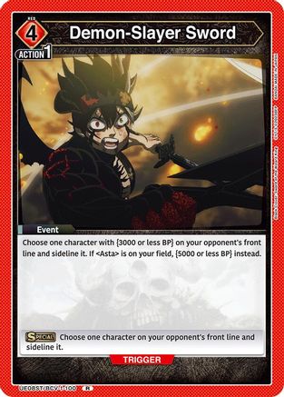 Demon-Slayer Sword (UE08ST/BCV-1-100) - UE08ST Black Clover Starter Deck