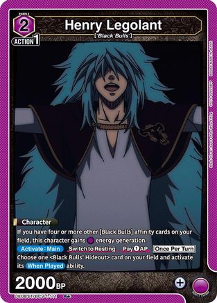 Henry Legolant (R*) (UE08ST/BCV-1-111) - UE08ST Black Clover Starter Deck Foil