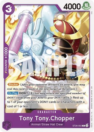 Tony Tony.Chopper (ST26-002) - Starter Deck 26: PURPLE/BLACK Monkey.D.Luffy