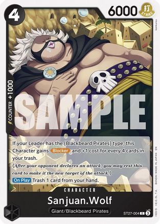 Sanjuan.Wolf (ST27-004) - Starter Deck 27: BLACK Marshall.D.Teach