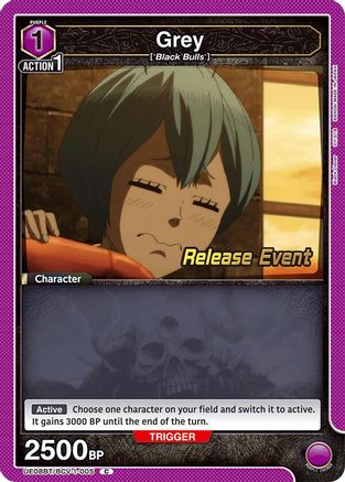 Grey (005) (UE08BT/BCV-1-005) - UE08BT Black Clover Release Event Cards