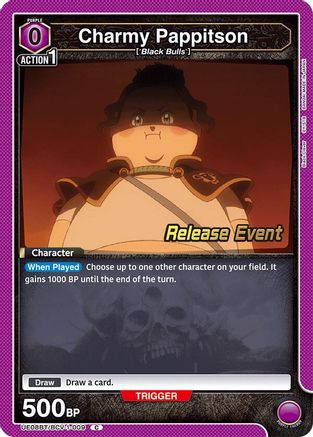Charmy Pappitson (009) (UE08BT/BCV-1-009) - UE08BT Black Clover Release Event Cards